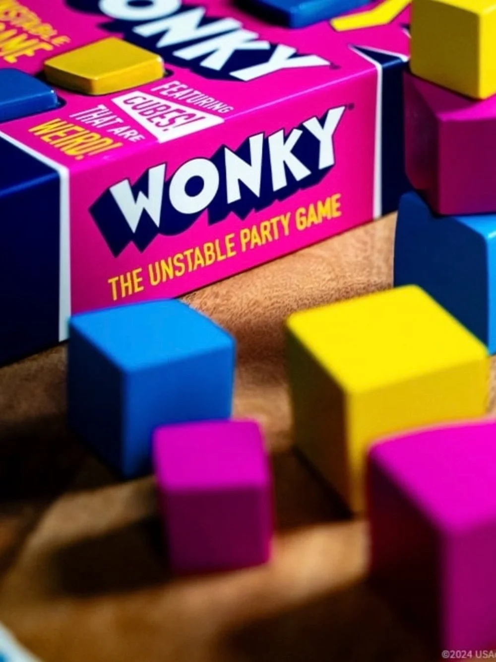 The OP Games Wonky Party Game w/ Cubes, Ages 8-11, 1+ Players,